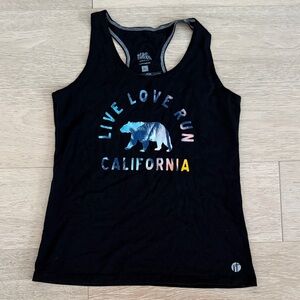 Raw Threads black CA racerback Tank Top size xl